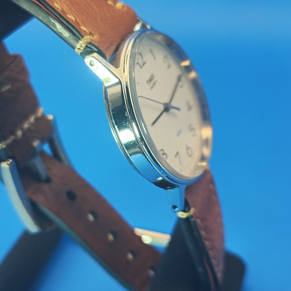 Vintage 2007 Timex 32mm Mens Quartz Dress Watch New Leather Strap‎ RESTORED - Picture 3 of 12